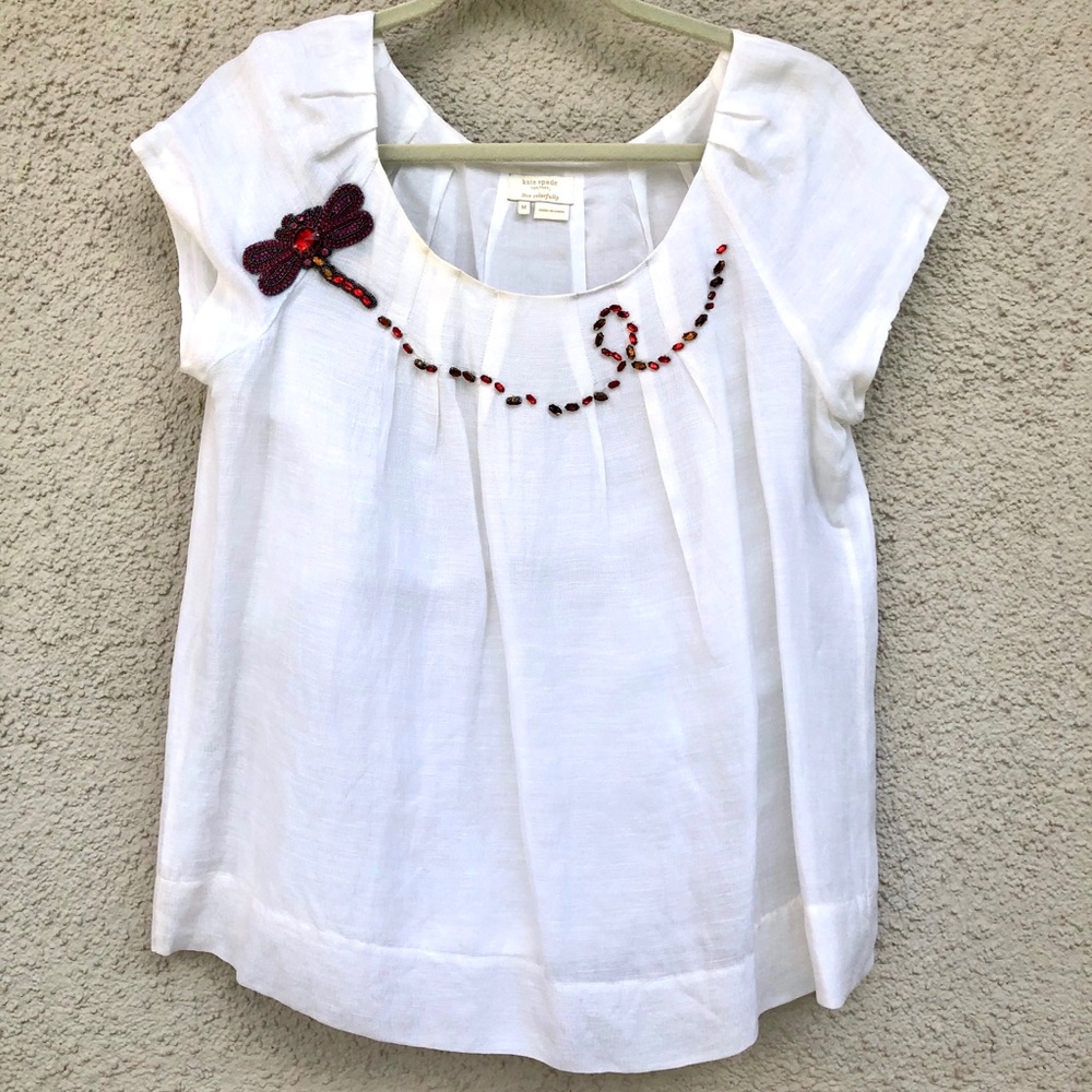 Kate Spade New York Live Colorfully linen Blouse